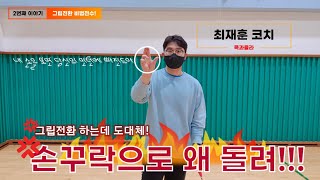 Coach Choi Jae-hoon's tips on how to change the badminton grip