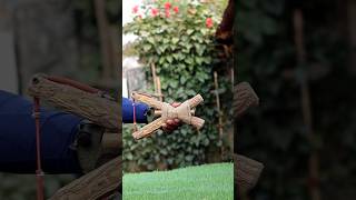 Bow Sling And Arrow Bamboo Craft At Home #diy #craft #youtubeshorts #wood #bamboo