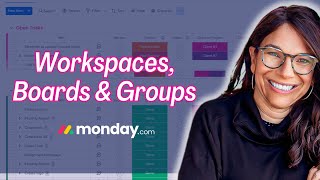 What is a Workspace, Board and Group in monday.com?