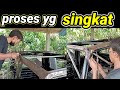 proses pemasangan bagian pinggir atap trepes Suzuki Jimny