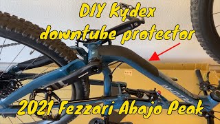 Kydex mountain bike downtube protector - 2021 Fezzari Abajo Peak