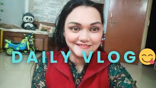 35 vlog🥰 chane ki bhaji banai😋😋