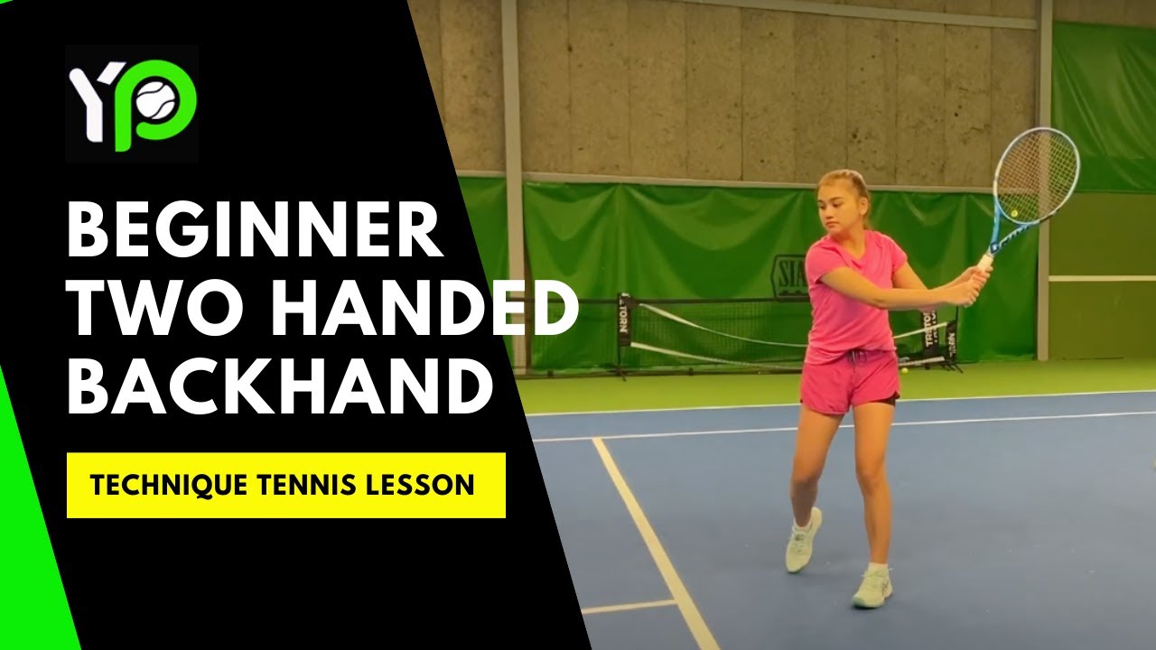 Beginner Two Handed Backhand Technique Tennis Lesson With Coach Aik ...