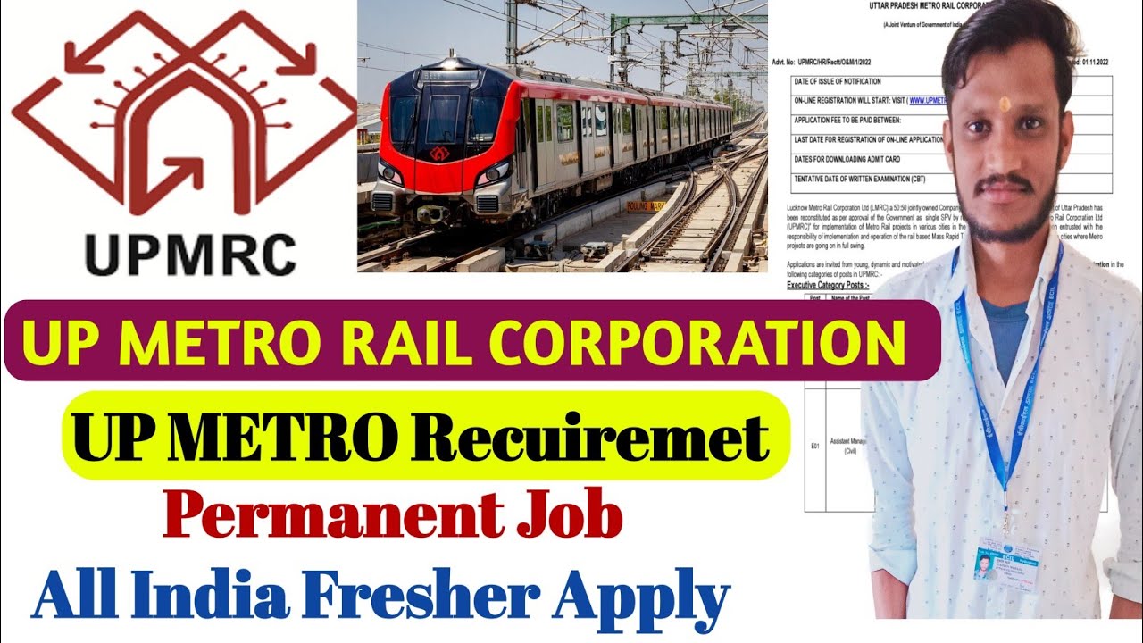 UP METRO RAIL Recruitment 2022 | Permanent Job | UPMRCL Recuiremet ...