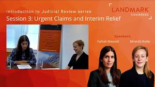 Introduction to Judicial Review series - Urgent Claims and Interim Relief