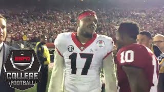 Georgia linebacker yells 'humble yourself!' at Baker Mayfield after 2018 Rose Bo