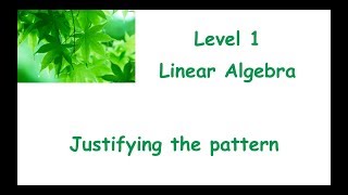 8 Justifying the pattern