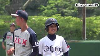 《少年軟式》　大野シニアの背番号４　【２ＢH打ったよ】