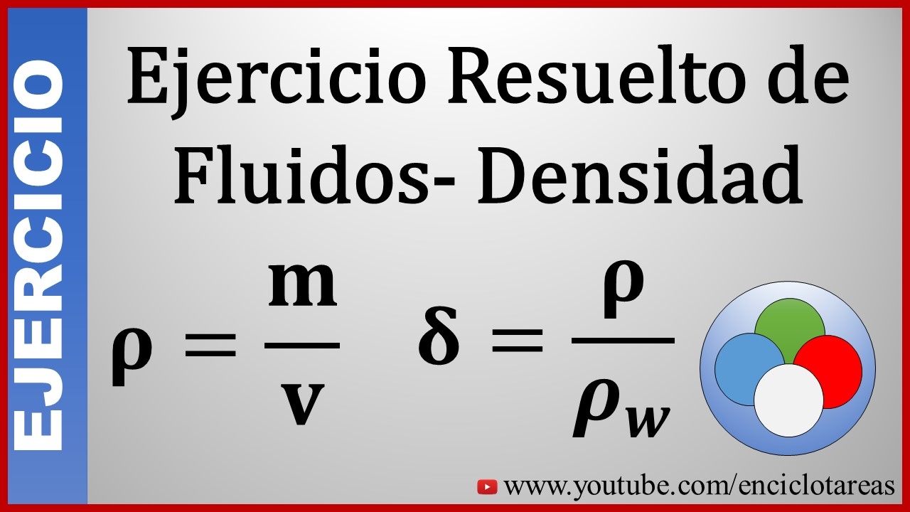 Ejercicio Resuelto De Mecánica De Fluidos- Determine La Densidad ...