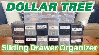 *SLIDING DRAWER* Organizer | Easy Project | Dollar Tree DIY!!!