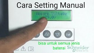 Setting Manual atau Custom  Scheneider SCC untuk semua Jenis Baterai