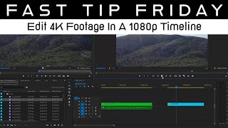 How to USE 4K VIDEO in a 1080p PROJECT | Premiere Pro tutorial