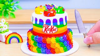 Amazing KITKAT Cake Dessert🌈Sweet Miniature Chocolate KITKAT Cake Decorating Recipe🍫