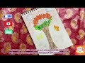 tricolor tree drawing for republic day creative art for beginners