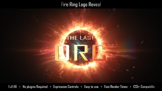 Fire Ring Logo Reveal | After Effects Template