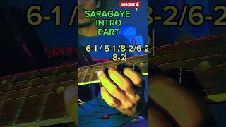 Saragaye guitar intro part lesson #viralvideo #guitar #guitarcover #cover subscribe And like