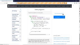 Implement bubble sort using Scala. | javapedia.net