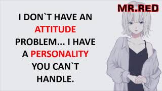 🔥Girls attitude quotes🔥 Part-2 //Red's Quotes//