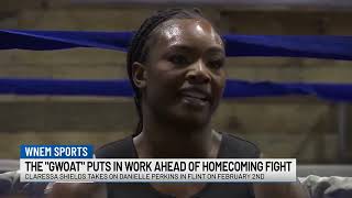 Claressa Shields holds open workout ahead of fight in Flint