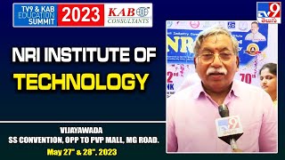 NRI Institute of Technology @TV9 \u0026 KAB Education Summit 2023 - TV9