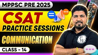 MPPSC Pre 2025 CSAT | MPPSC CSAT Communication Class-14 | CSAT Communication for MPPSC Prelims 2025