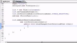 Java Programming Tutorial 71 JList Program YouTube