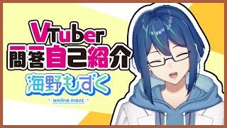 【自己紹介】Vtuber一問一答自己紹介【海野もずく/新人Vtuber】