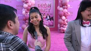 Arica Himmel Carpet Interview at Disney Channel's Prom Pact Premiere
