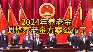 2024年养老金调整养老金方案公布了