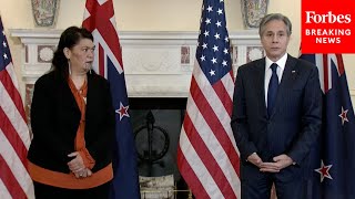 Secretary Of State Blinken Meets With New Zealand Foreign Minister Nanaia Mahuta