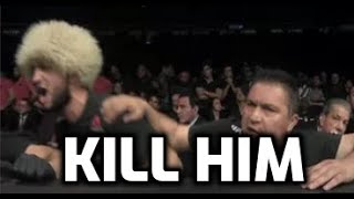 Rare Video Of Khabib Nurmagomedov Vs Conor Mcgregor Corner Reactions At UFC 229
