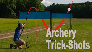archery trickshots   James Jean trickshots
