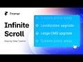 How to create Infinite Scroll Animation on @Framer