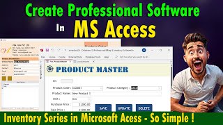 MS Access : How to Build a Professional Software in Access For Any Shop, Workshop, Service Center