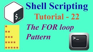 Shell Scripting Tutorial -22: For Loop - Pattern Print | Som Tips
