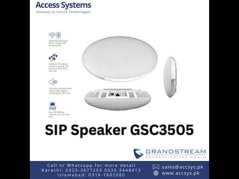 Grandstream GSC3505 SIP IP Speaker - YouTube