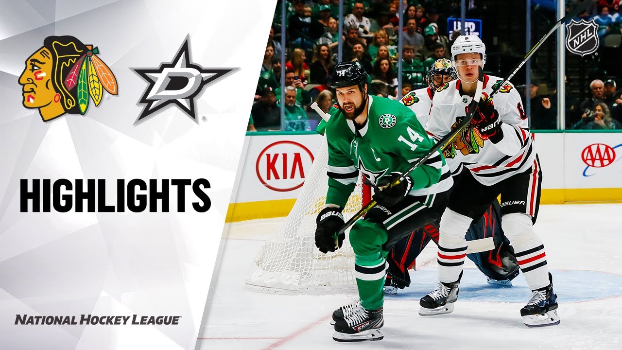 NHL Highlights | Blackhawks @ Stars 2/23/20 - YouTube