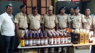 Vasco railway police \u0026 excise seize 128 botlles of IMFL liquor from 2 trains