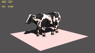 Cow walk cycle