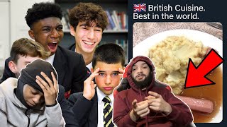 THEY DRAGGED THIS 😂 | AMERICANS REACT TO BRITISH HIGHSCHOOLERS REACT TO BRI'ISH MEMES PART 2