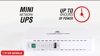 Volkano Constant series Mini UPS 8800mAh for WiFi or CCTV with Multi-Output - includes a 1.8 meter