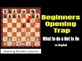 Chess Opening Trap e4 e5 Nf3 f6 - for Beginners | Opening Name: Damiano's Defense