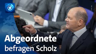 Regierungsbefragung mit Kanzler Scholz