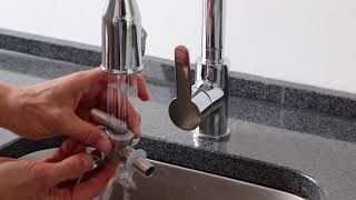 stainless steel tap - cleaning and assembly instructions