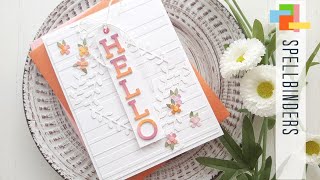 Spellbinders | Small Die of the Month Club | Sept 2020 | DIY Card by Tina Smith