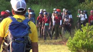 2016年IH 登山 男子 林道川上2号線～朝霧鷲ヶ山登山口①