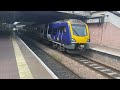 Class 195 leaving Manchester airport for barrow.