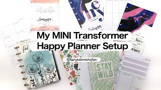 My MINI Happy Planner Transformer Setup