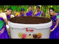 BIG CHOCOLATE ICE CREAM RECIPE | Homemade ice cream making | Village Style