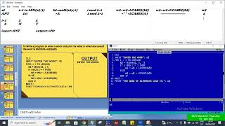 ALTERNATE CASE IN QBASIC | ALTERNATE CASE MODULAR PROGRAMMING OF QBASIC | DRYRUN TABLE